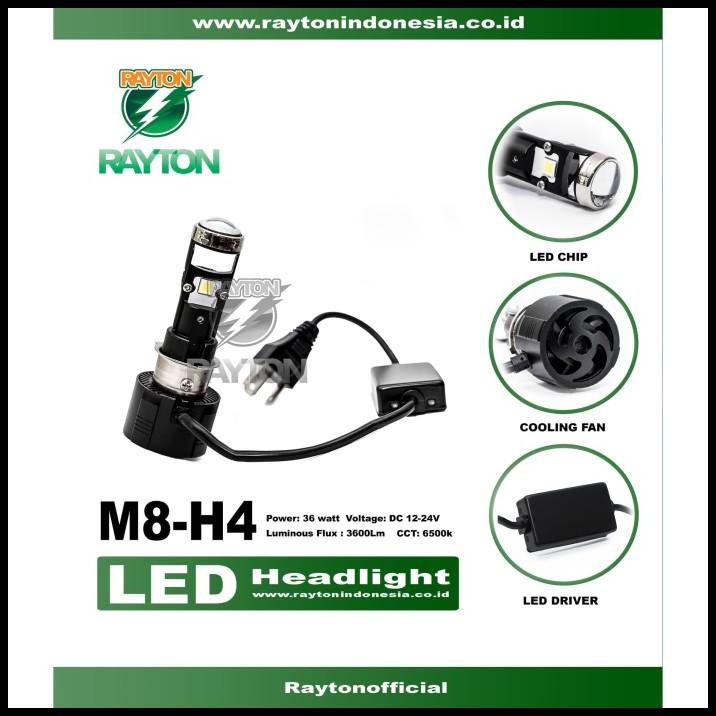 Rtd Rayton Led Otomotif Motor M8-H4 36W Original