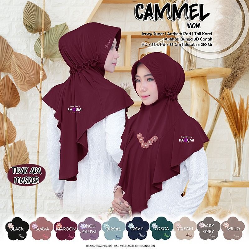 CAMMEL MOM RAQUMI DAILY HIJAB SYARI PREMIUM HIJAB SYARI cendy ungsal