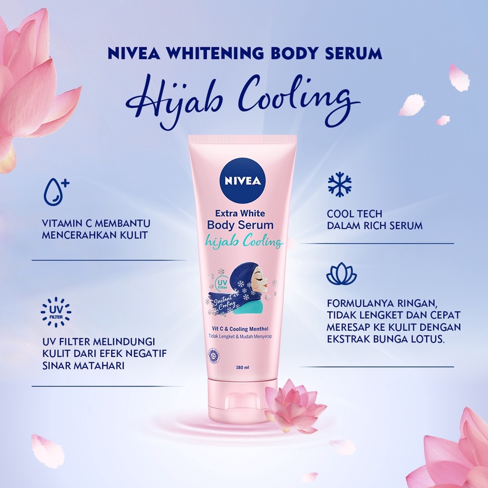 ❤ BELIA ❤ NIVEA Whitening Hijab Series Fresh Body Serum, Deodorant Spray, Deodorant Roll On (✔️BPOM)
