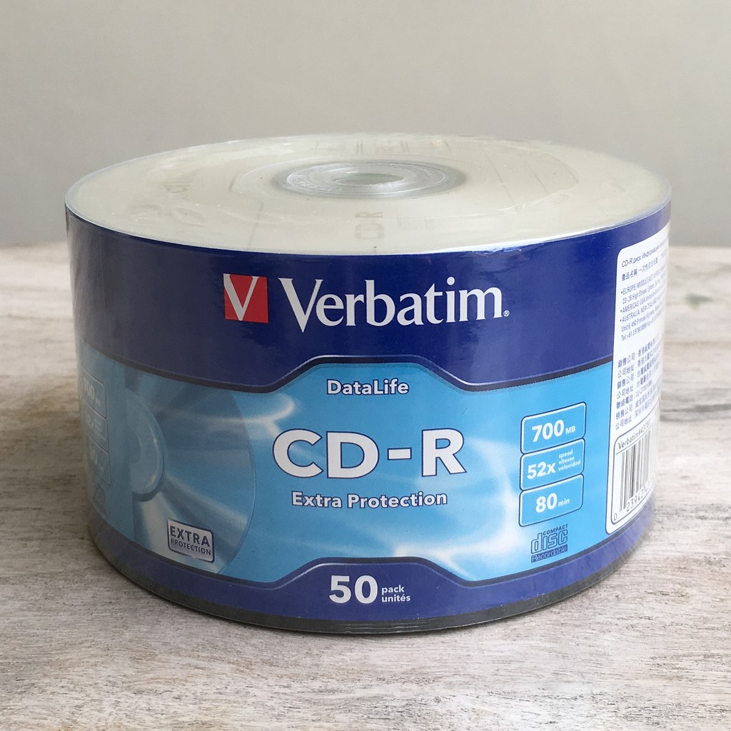 CD-R Verbatim Bulk Pack / Spindle (50 pcs) Silver 52X 700 MB