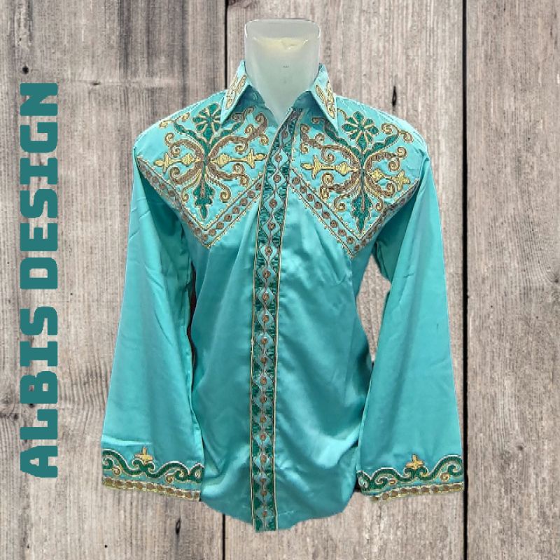 Koko Albis Bordir Timbul Hijau Tosca