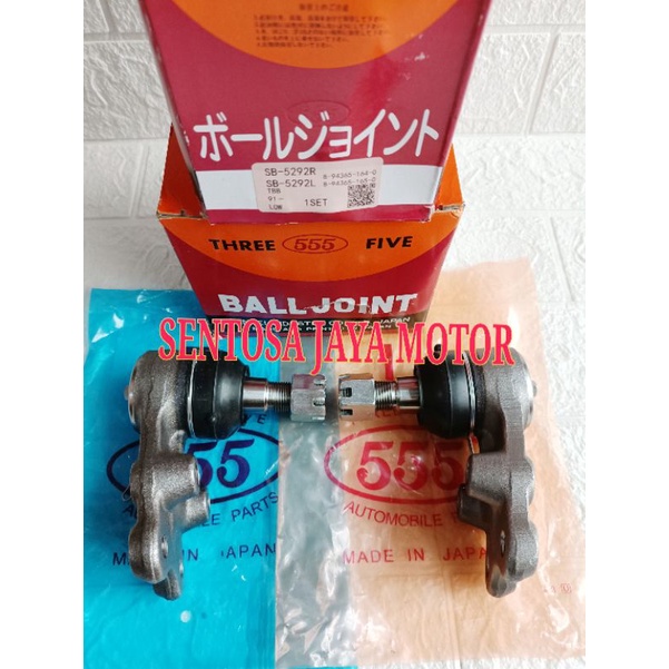 BALL JOINT BAWAH LOW ISUZU PANTHER 2.3 2.5 -C223 C225 TBR52 TBR54 555 JAPAN SB-5292 HARGA 1SET KANAN KIRI