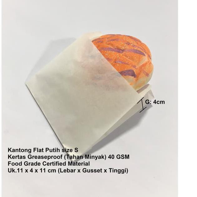 

Harga Termurah JGK Kantong Flat Kantong Kertas Putih 11x4x11 (S) Anti Minyak Greaseproof KW Diskon¯