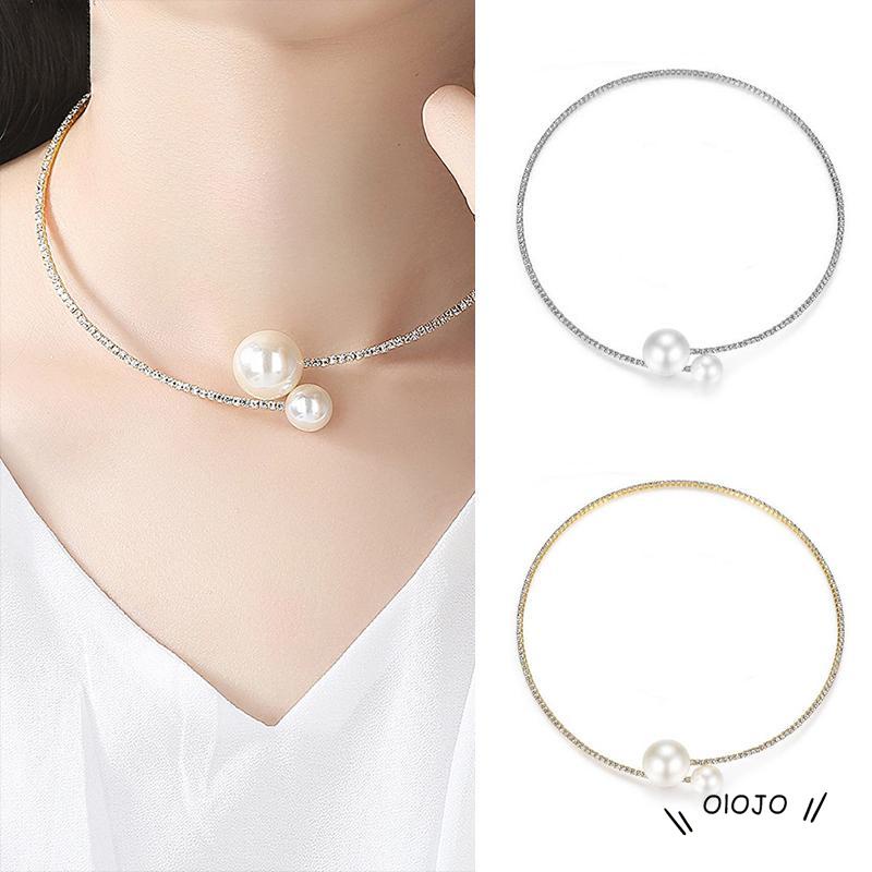 【COD】Kalung Mutiara Lapis Silver Berkilau Untuk Wanita