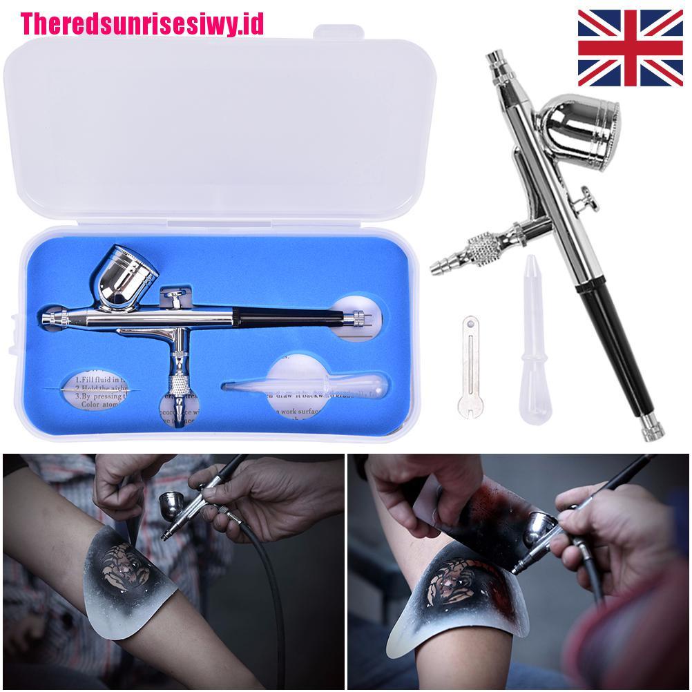 Set Airbrush Spray Gun Tattoo Bahan Metal Buatan Tangan Untuk Dekorasi Kue