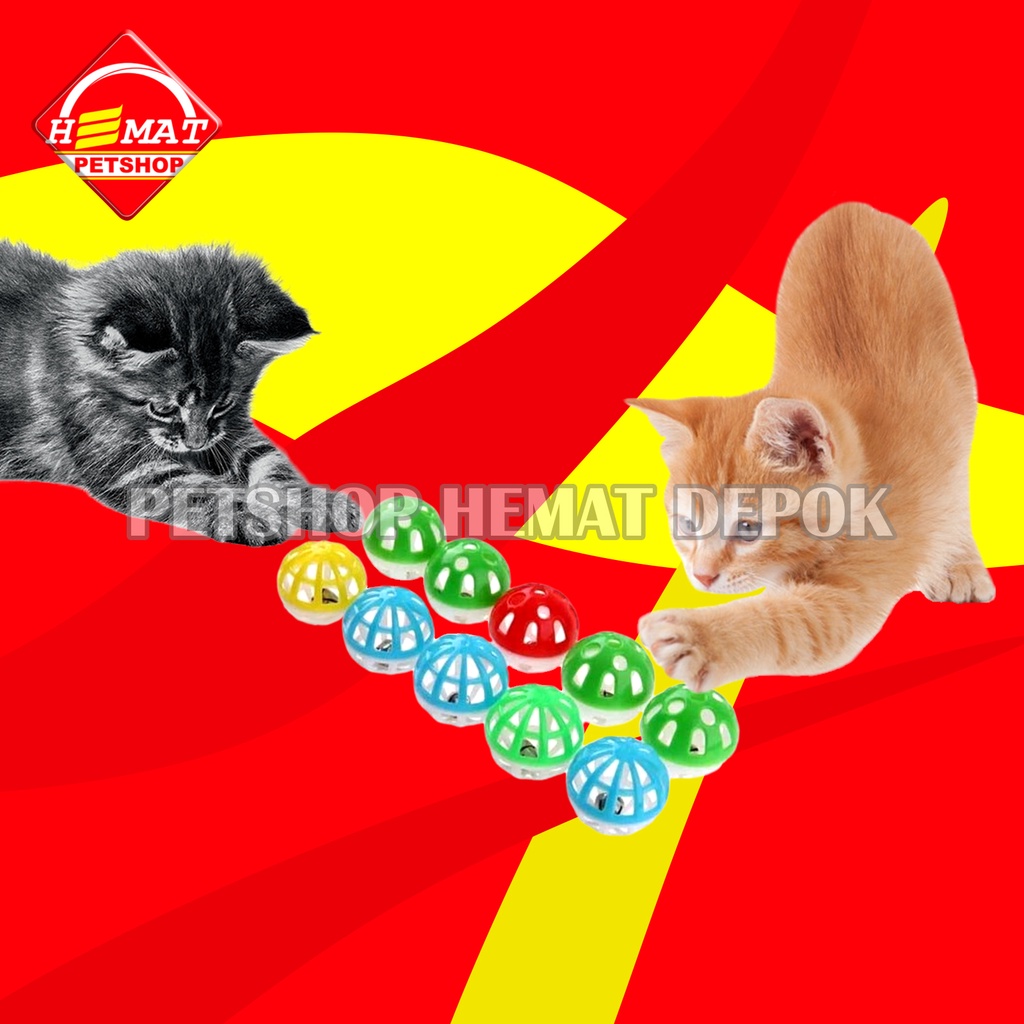 Mainan Kucing Kerincingan Cat Toys Kitten Bola Kerincing