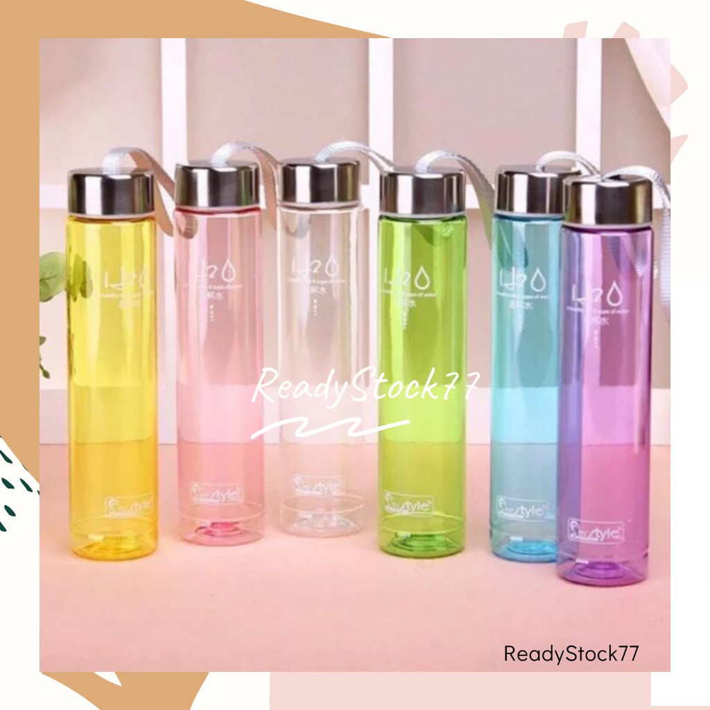 Botol Air Minum Transparan H2O