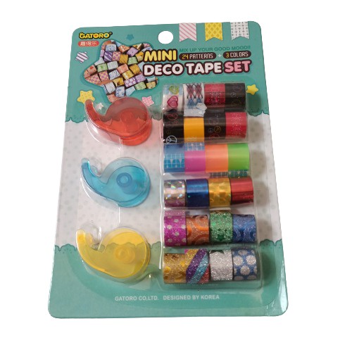 

isolasi warna selotip glitter mickey hello kitty // washi tape