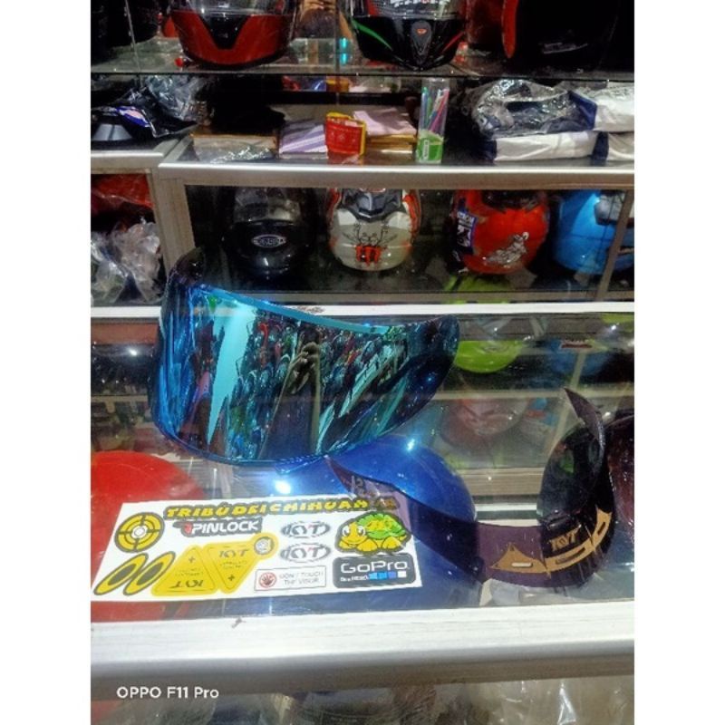 COD || PAKET FLAT VISOR KYT FALCON / FALCON FR / VISOR FLAT KYT VENDETTA + SPOILER  FREE STICKER VIS