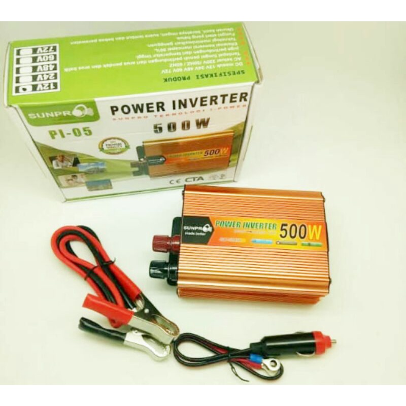 Cod Power Inventer DC to Ac 500watt//Supnpro PL05 USB multifungsi