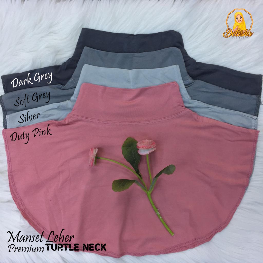 Inner Leher Turtle Neck Rayon Premium / Manset Leher Kaos Premium / Manset Turtle Neck / Atasan Wanita / Inner Dada / Dalaman Wanita / Dalaman Leher / Inner dada / Inner Wanita