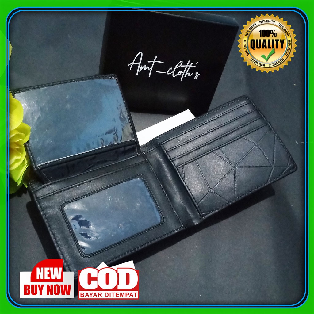 AMT Fashion Dompet Pria Bahan Kulit PVC best Quality COD