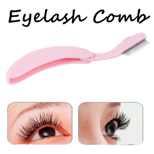 Sisir Lipat / Sisir Bulu Mata /Sisir Alis /Eyelash Comb Lipat Sisir Mascara Mini Lipat Portable-4