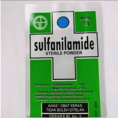 Sulfanilamide Powder Obat Koreng (isi 10 sachet)