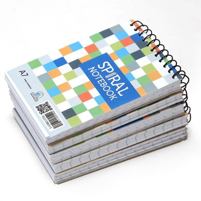 

MOTIF Spiral Note Book A7 80 sheets GARIS - Buku Tulis Memo Locomotif
