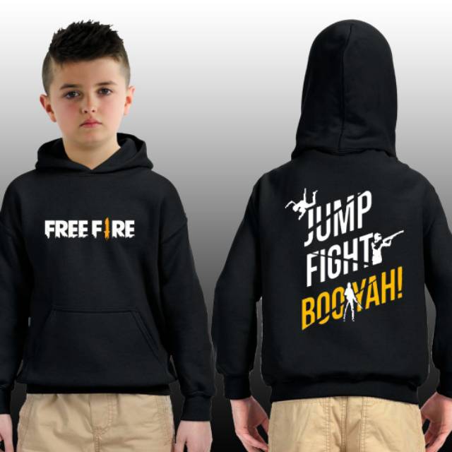 JAKET SWEATER HOODIE ANAK FREE FIRE  COWOK