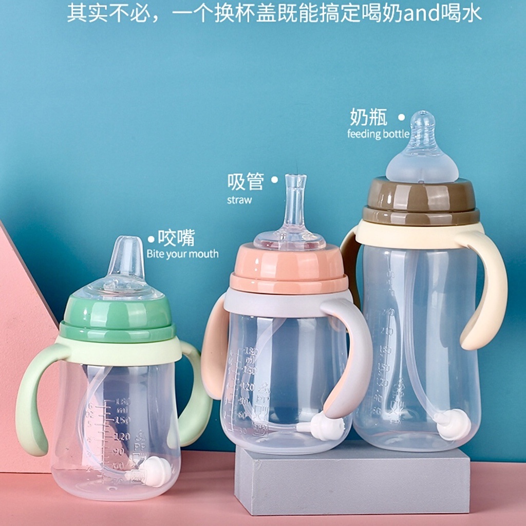 Botol Susu Kaliber Lebar Bahan Pp Anti Jatuh Untuk Bayi Newborn