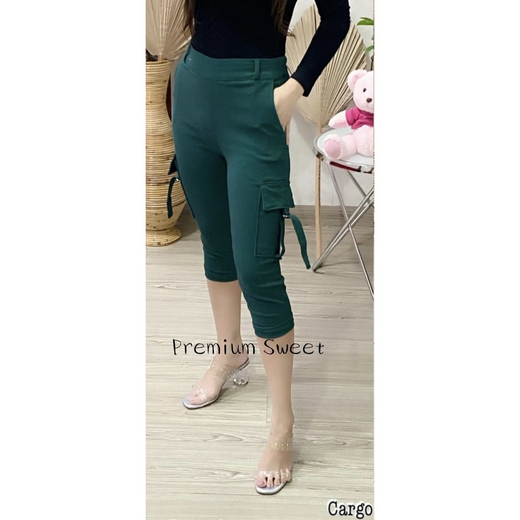 PREMIUM SWEET/Celana Cargo 7/8 Wanita import 9058/CELANA SOFTJEANS PREMIUM WANITA SUPER STRECTH /CELANA WANITA /CELANA PANJANG WANITA/CELANA 7/8 WANITA/CELANA JUMBO WANITA/CELANA KULOT WANITA/CELANA SANTAI WANITA/CELANA PENDEK WANITA-3