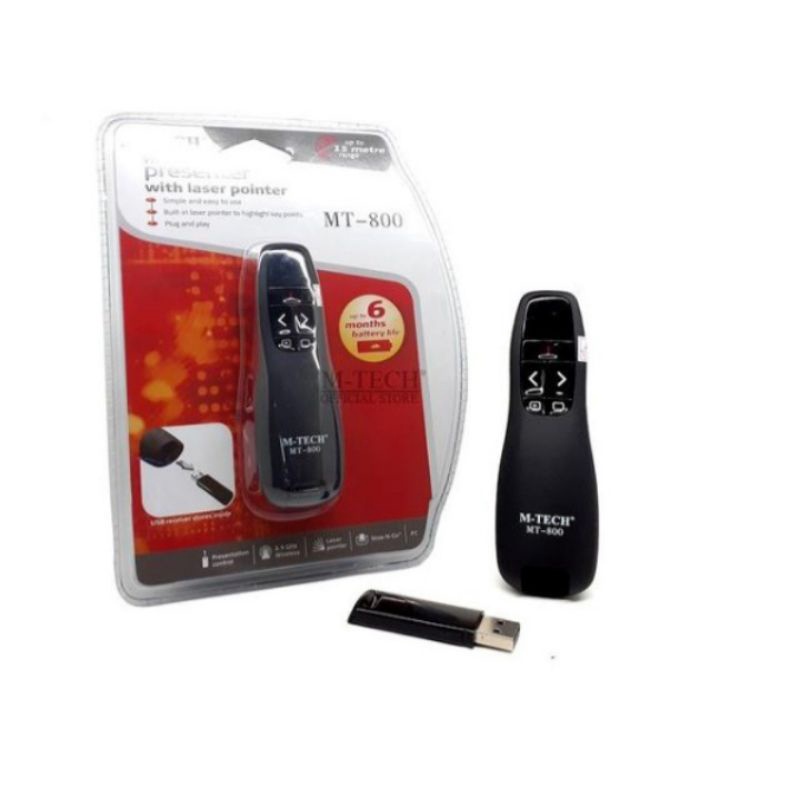 Wireless Presenter With Laser Pointer M-Tech MT-800