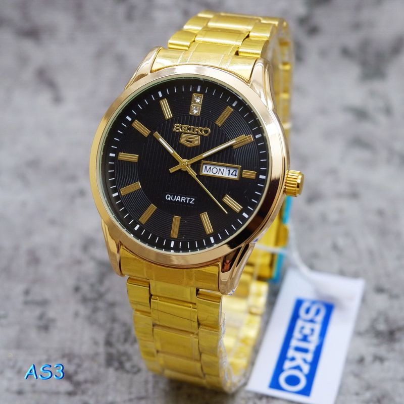 BISA COD Jam Tangan Seiko Rantai Pria Date &amp; Day Aktif SUPER LIMITED EDITION