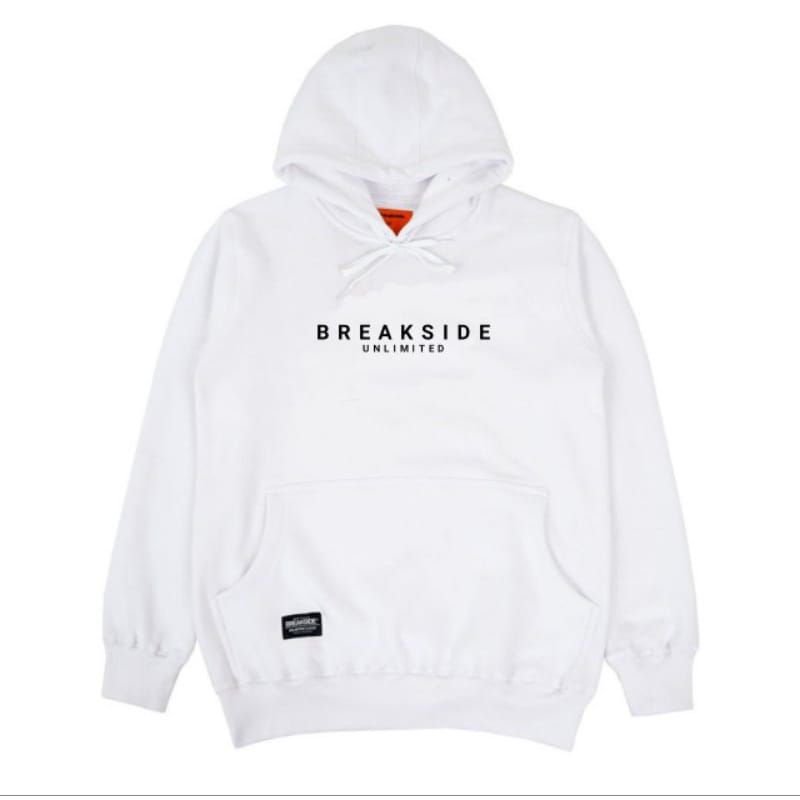 HOODIE SWEATER BREAKSIDE UNLIMITED WHITE UNISEX