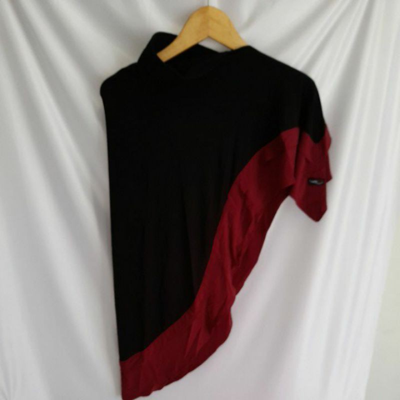 NADIVA CANTIK | AZZURASCARF | BERGO SPORT | HIJAB SPORT | BERGO POLOS | HIJAB INSTAN | HIJAB MURAH-Hitam list marun