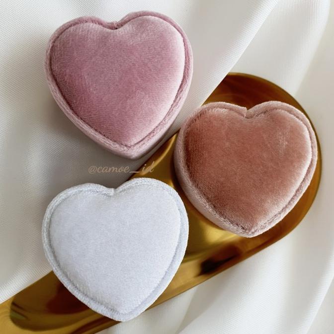 

AKSESORIS PERNIKAHAN CAMOE - ENGAGEMENT VELVET WEDDING RING BOX / KOTAK CINCIN RINGBOX PERLENGKAPAN PESTA CRAFT