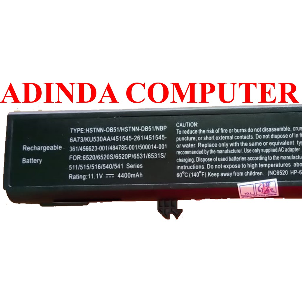 Baterai Hp Compaq CQ510 HP541 6520S Pavilion DV2500z DX6500