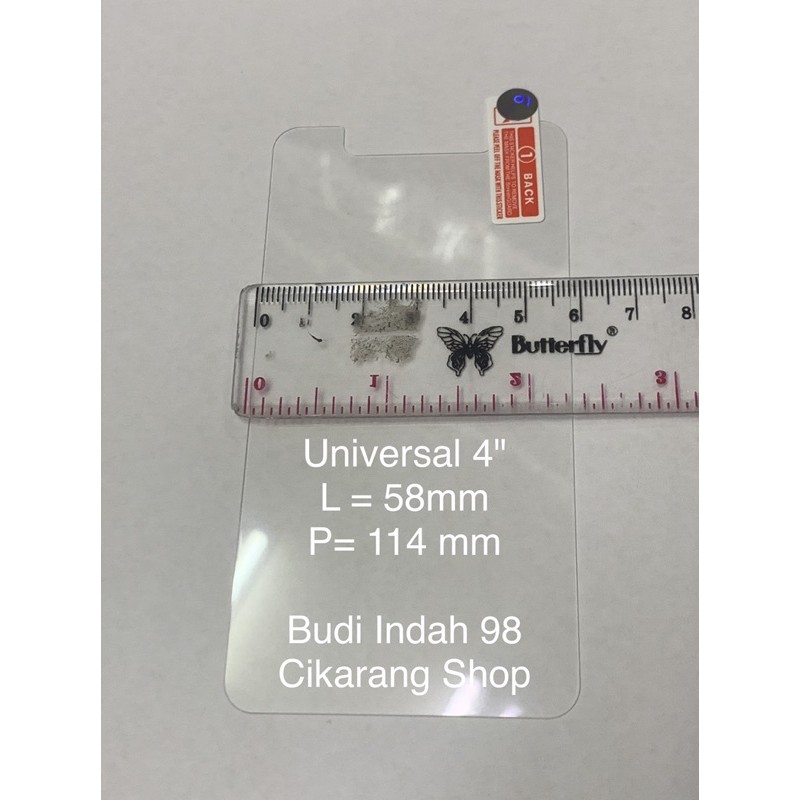 TEMPRED GLASS UNIVERSAL BENING 4&quot; 4 Inch, 4,3&quot;, 4,3 Inch TEMPERED GLASS ANTI GORES KACA