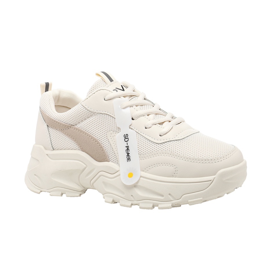 PVN Jipyeong Sepatu Sneakers Wanita Sport Shoes Casual Putih 099-Mingyu - Cream