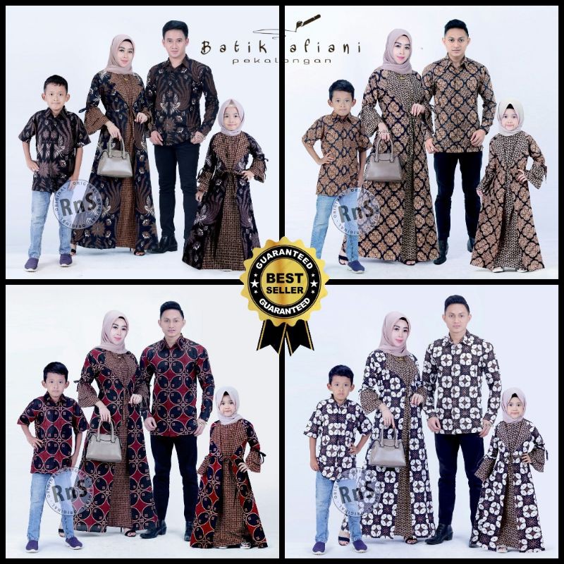 Couple Gamis Family Batik keluarga ,Sarimbit Ibu Ayah Dan Anak,Baju Couple Batik Murah Seragam