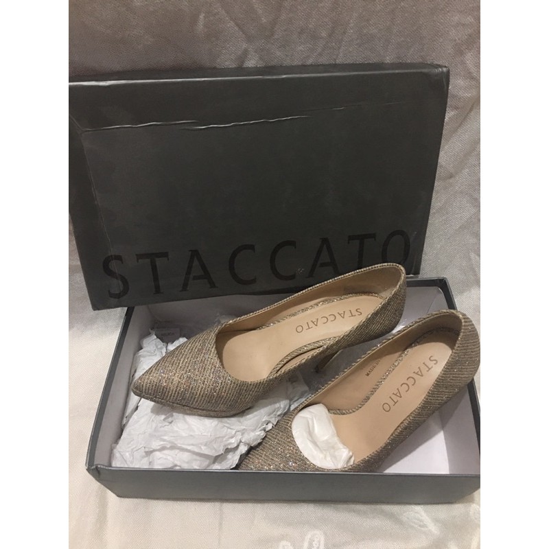 preloved Staccato Heels Gold Size 36