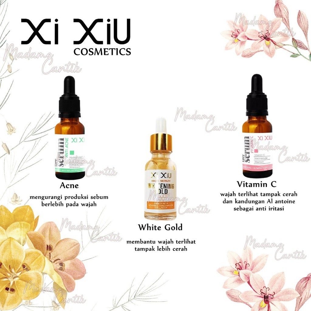 ✿ MADAME ✿ XI XIU FACE SERUM VIT C ACNE - SERUM WAJAH ANTI JERAWAT VIT C BPOM ORIGINAL