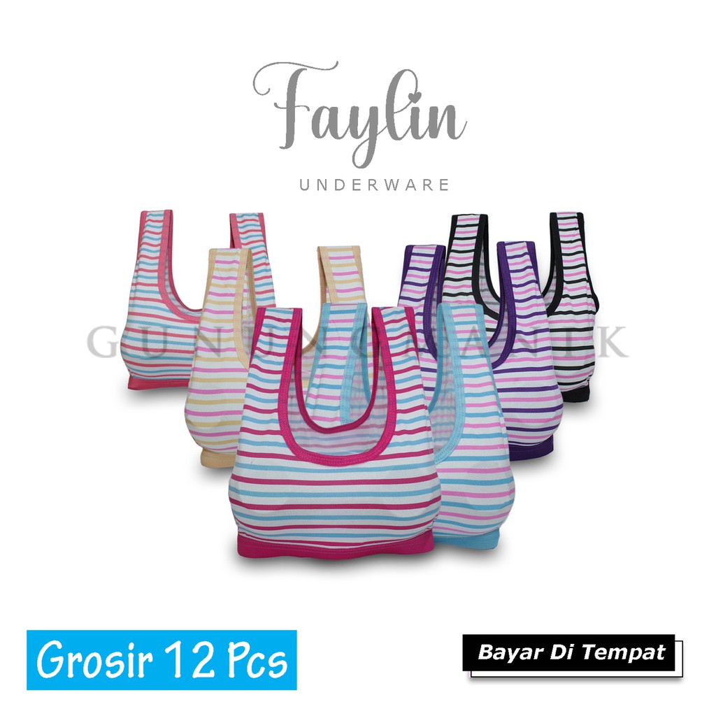 PAKET 1 LUSIN MINISET FAYLIN BAHAN LEMBUT MENYERAP KERINGAT UKURAN ALL SIZE MULTI WARNA TERMURAH