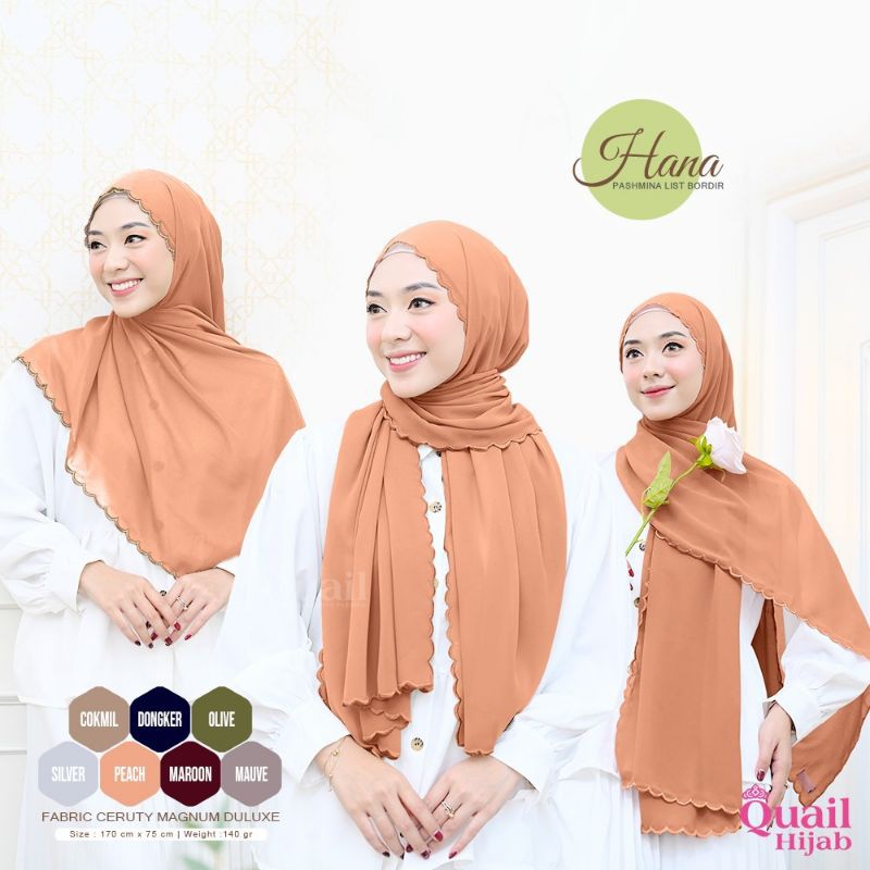 PASHMINA CERUTY QUAIL HIJAB HANA