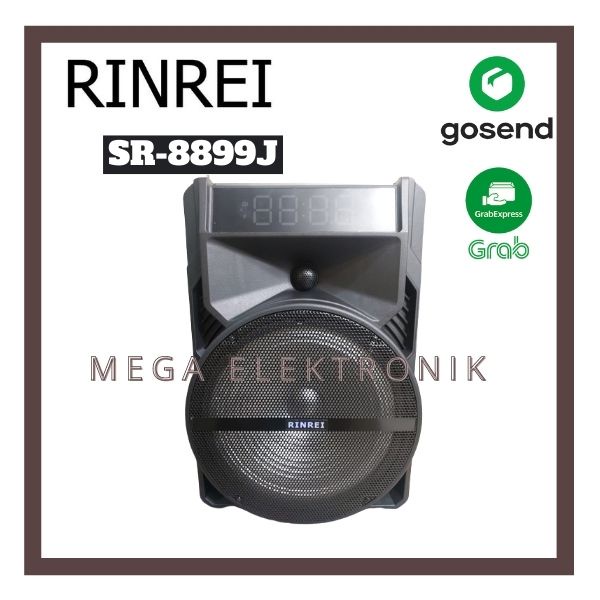 RINREI SR-8899J Speaker Portabel aktif Speaker Karaoke Bluetooth