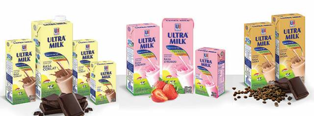 Surabaya gosend 250ml dus susu cair uht ultra moka coklat stroberi plain mocca 250 ml