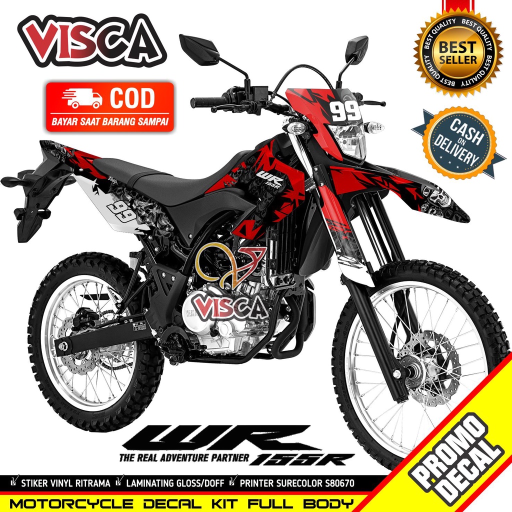 Decal WR 155 Full Body Super Moto Stiker WR 155 Full Body Dekal WR 155R Full Body Decal WR 155 Full 