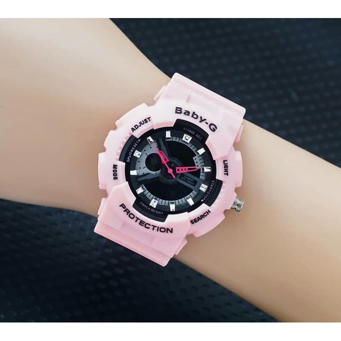 JAM TANGAN CASIO BABY G WARNA MERAH PING BIRU