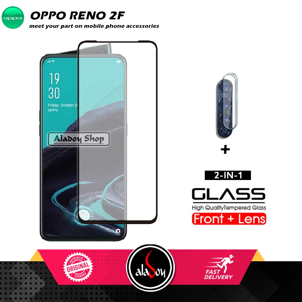 Tempered Glass Layar Oppo Reno 2F Free Tempered Glass Camera