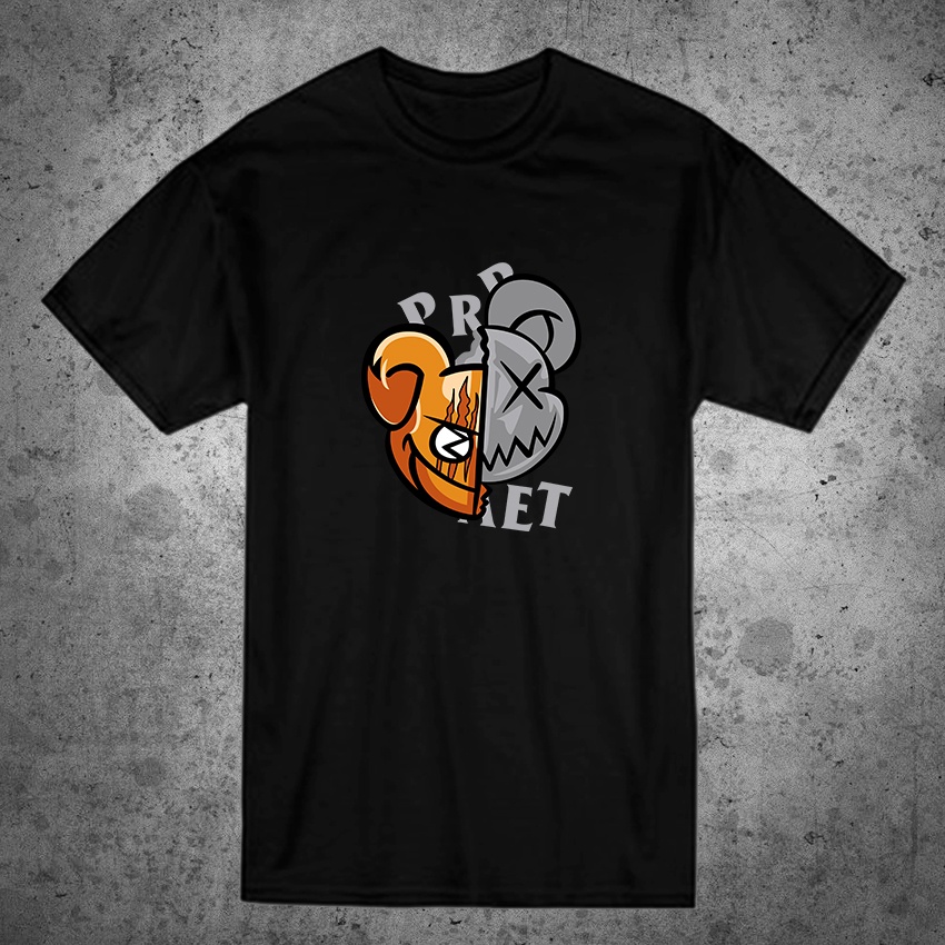 KAOS DISTRO pria gambar&quot;FACE MOUSE&quot;