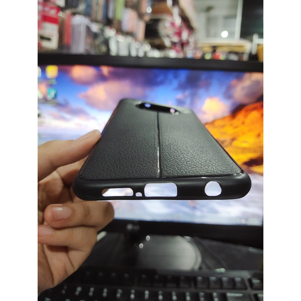 AutoFokus Xiaomi Poco X3 6.67 inchi Leather Soft Case AUTOFOCUS Motif Kulit Jeruk