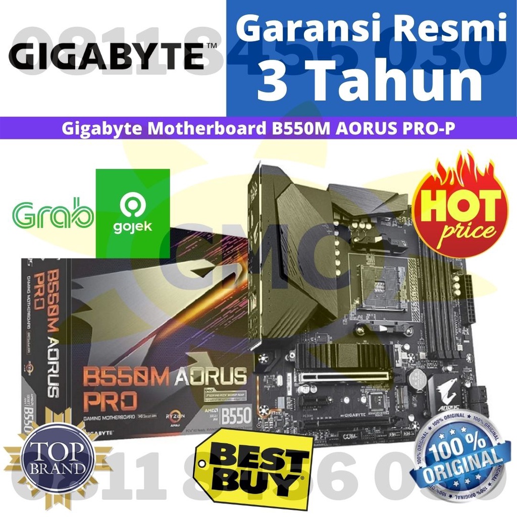 GIGABYTE B550M AORUS PRO-P Pengganti Gigabyte B550M Aorus Pro AM4 AMD B550 DDR4