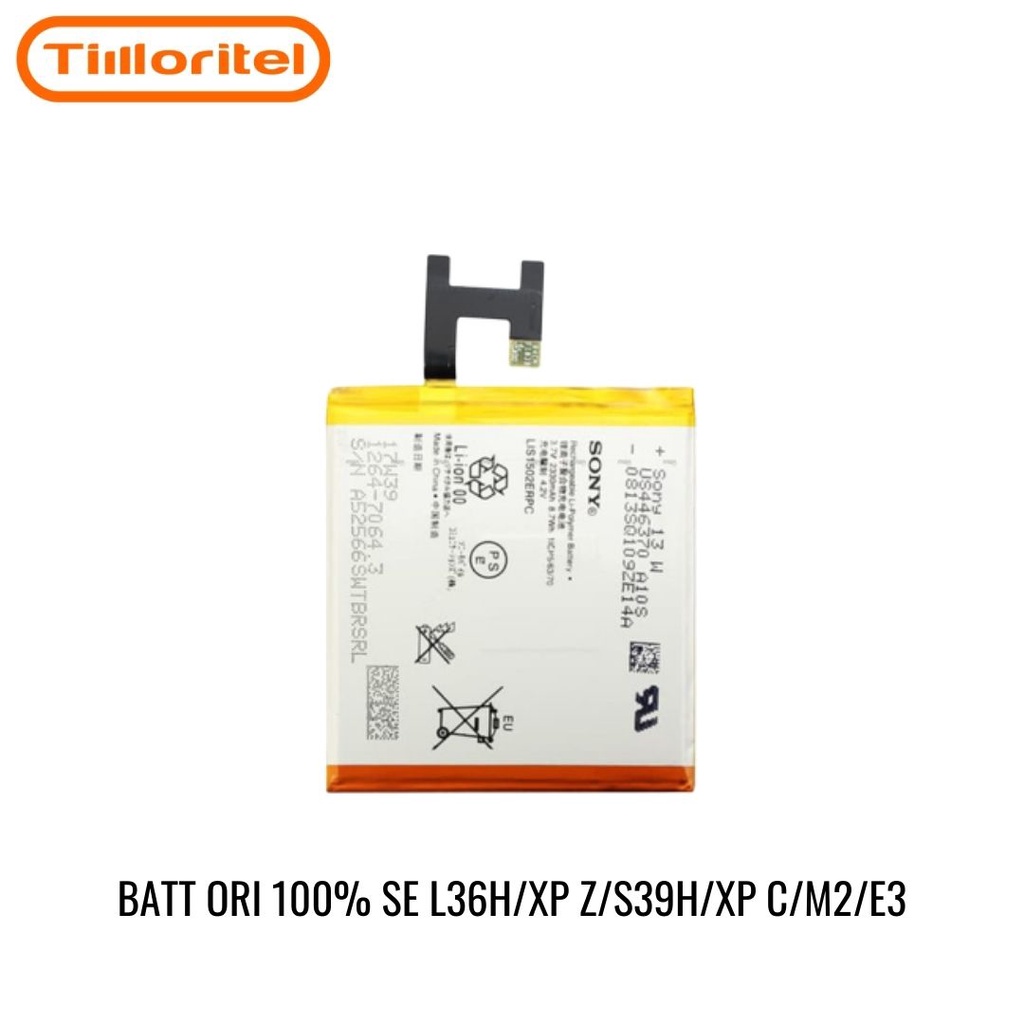 BATERAI ORIGINAL SONY EXPERIA L36H/XP Z/S39H/XP C/M2/E3