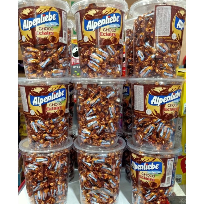 

alpenliebe eclairs isi 100/permen lunak karamel isi coklat