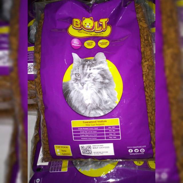 Jual Bolt Cat Food Repack 1 Kg Makanan Kucing Shopee Indonesia