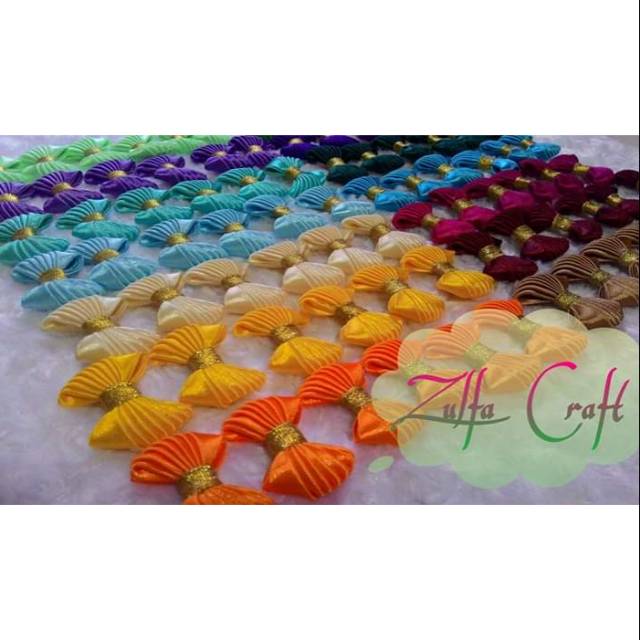 

Aplikasi bowkis pita satin ( 1 lusin / 12 pcs)