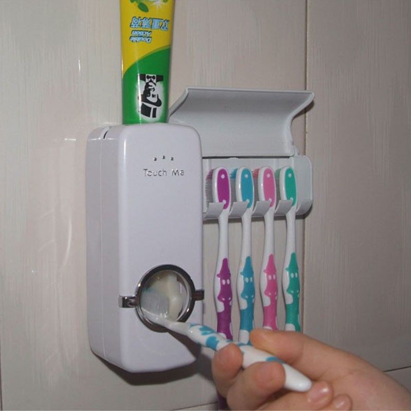 Dispenser Odol Pasta Gigi Dan Tempat Sikat Gigit Toothpaste Touch Me