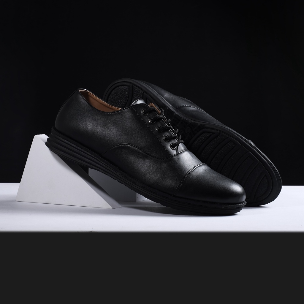 Oxford Mana - Sepatu Formal Pria Pantofel Kulit Tali Kantor Kerja Kuliah Oxford Pantopel Original