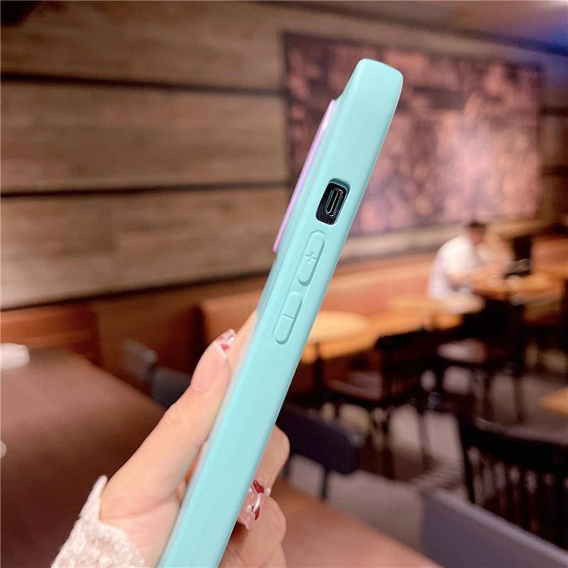 For iPhone 11 12 13 Pro Max 3 in 1 Silicone Phone Case For iPhone11 iPhone12 iPhone13 Soft Shockproof Bumpepr Back Cover